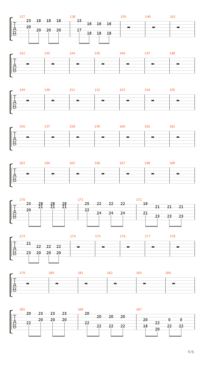 5th Symphony Solo吉他谱