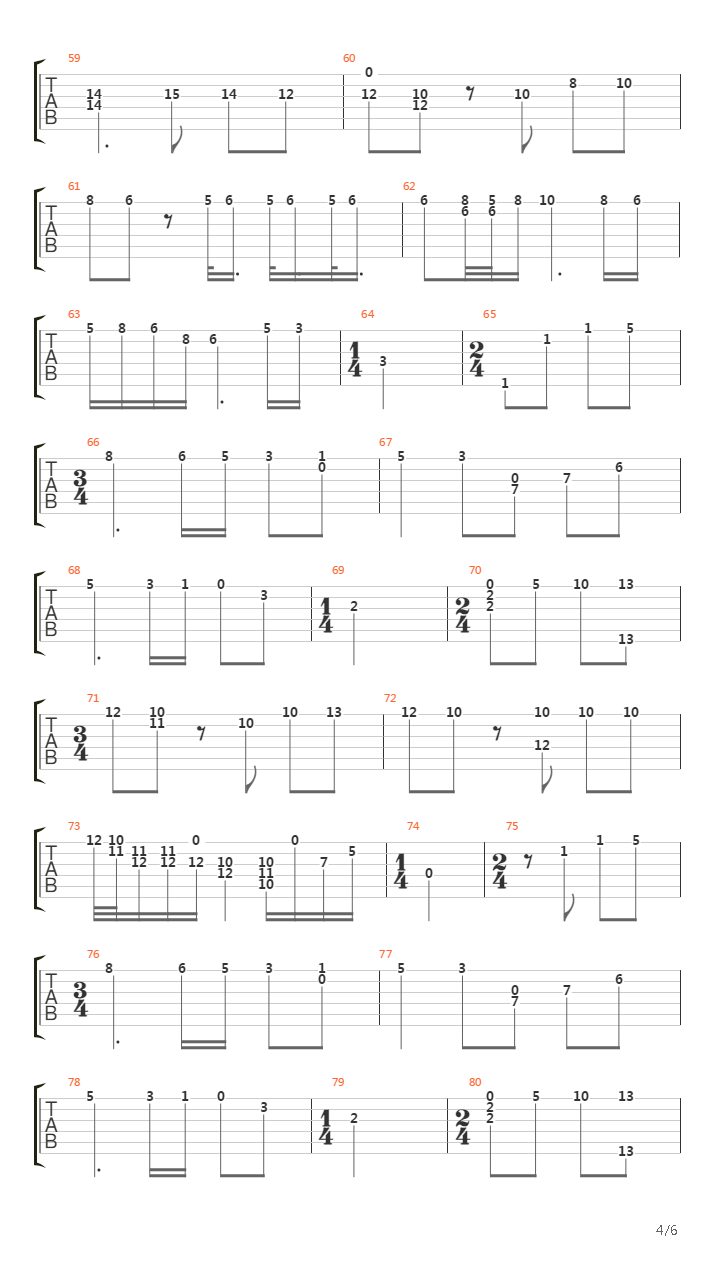 Andante吉他谱