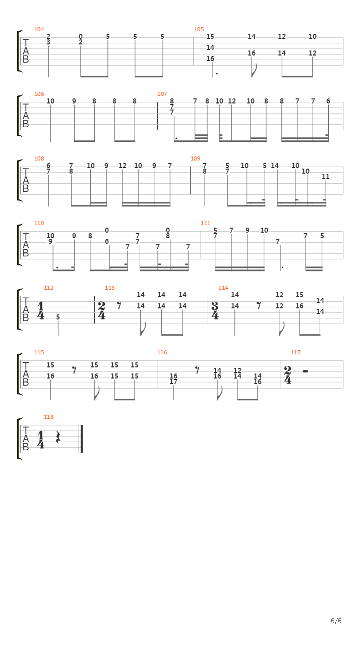 Andante吉他谱