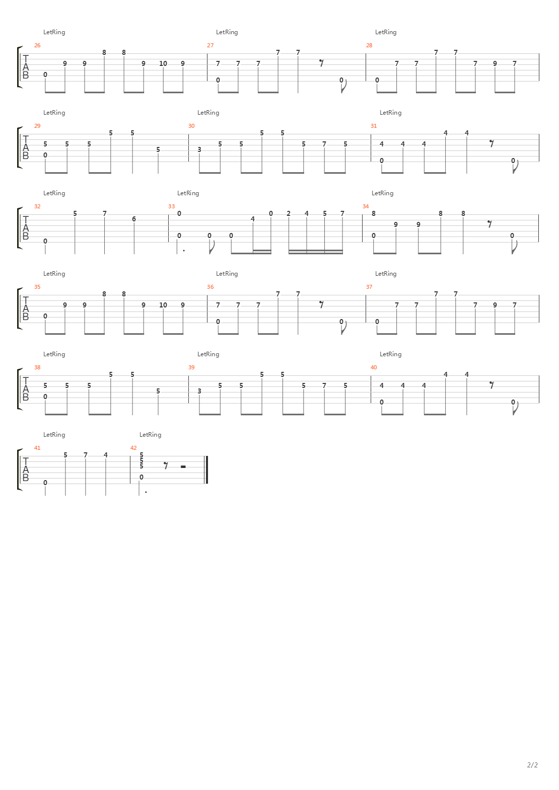 Love Story (Metal Version)吉他谱