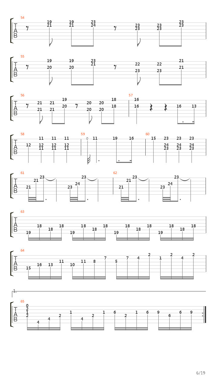 Moonlight Sonata 3rd Movement Opus 27 No. 2吉他谱