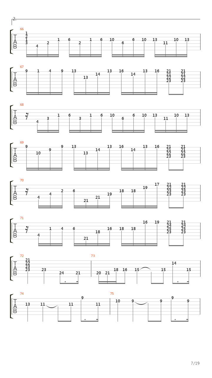 Moonlight Sonata 3rd Movement Opus 27 No. 2吉他谱