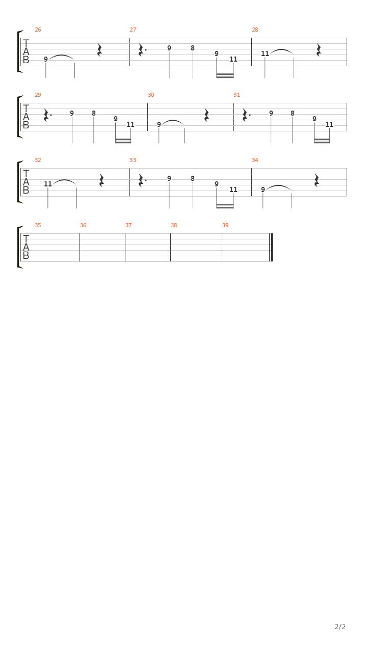 Slipped Disc吉他谱