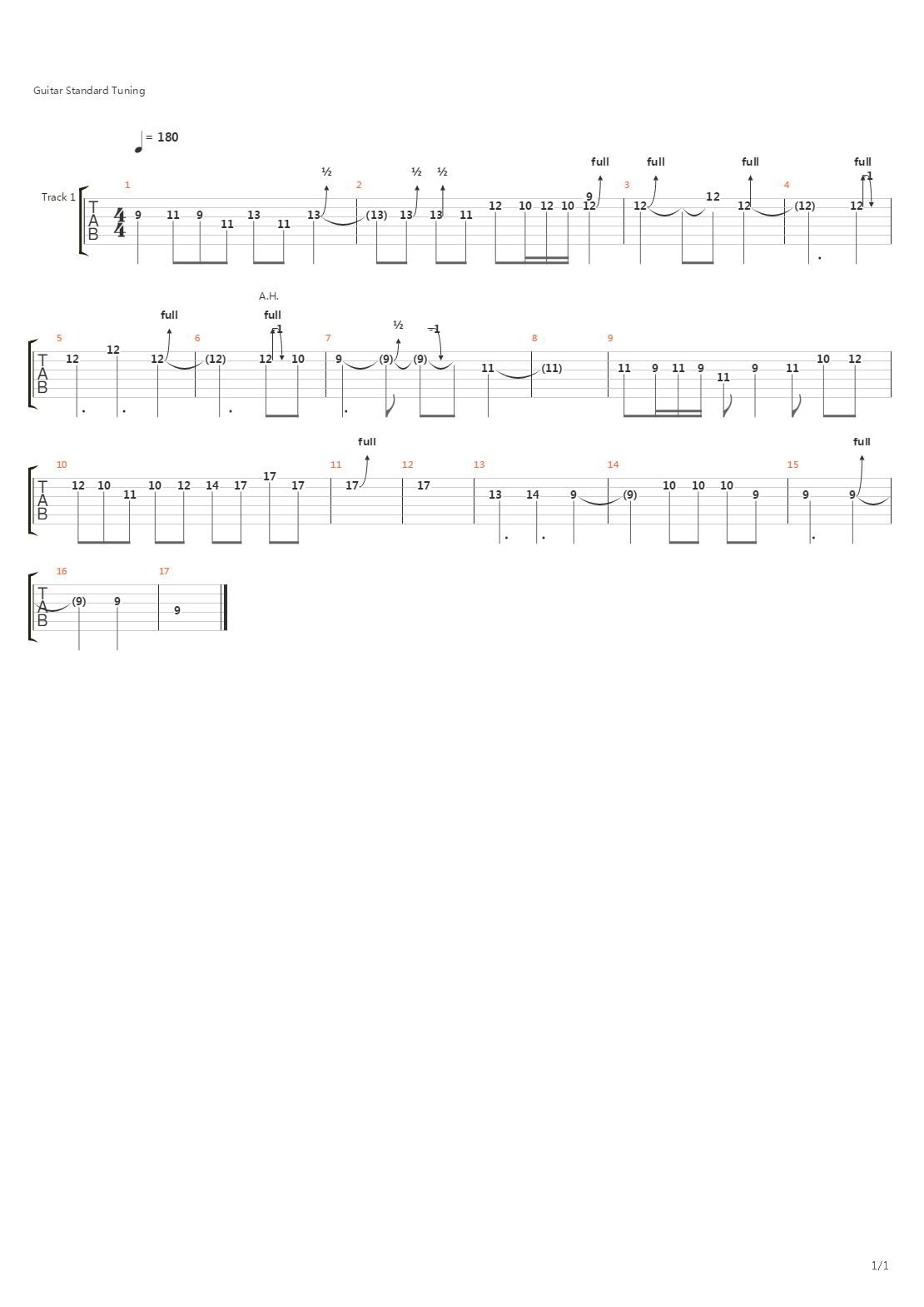 Dark City Solo吉他谱