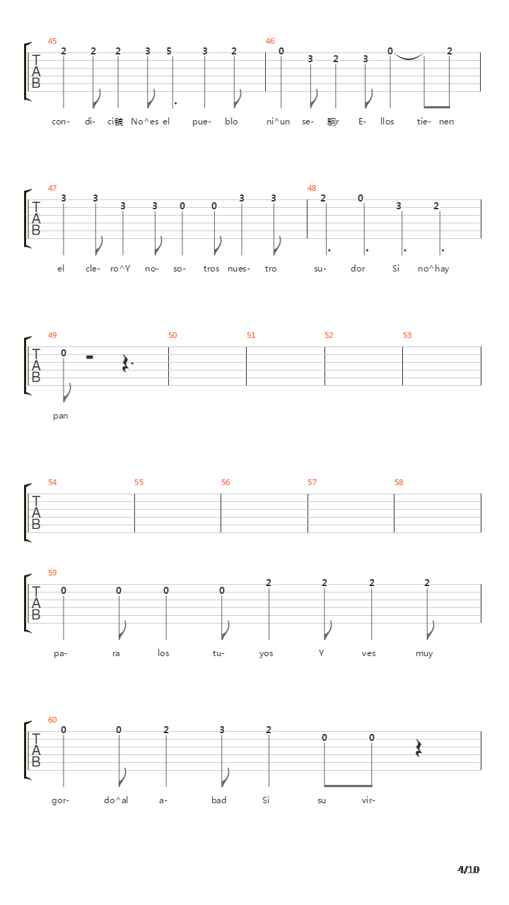 Fiesta Pagana吉他谱