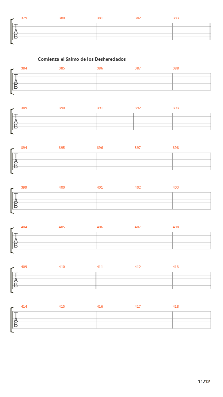 La Cantata Del Diablo Parte 1吉他谱