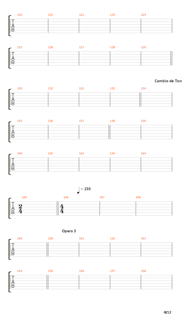 La Cantata Del Diablo Parte 1吉他谱