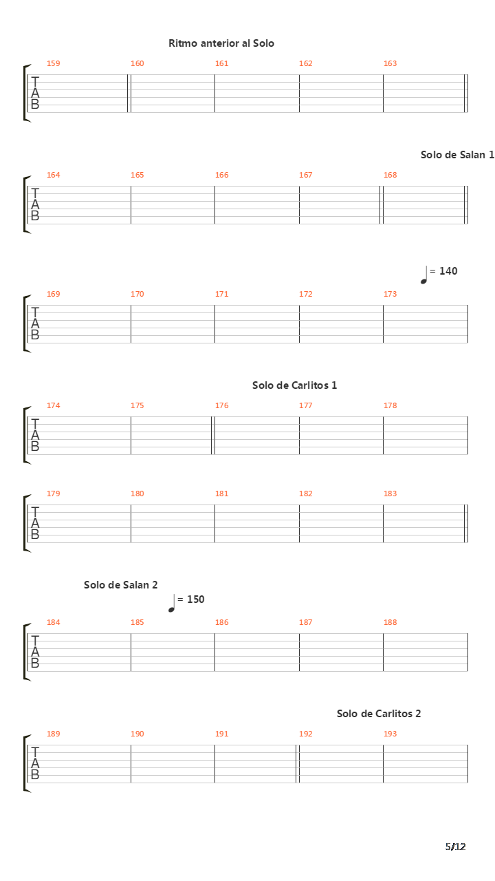 La Cantata Del Diablo Parte 1吉他谱