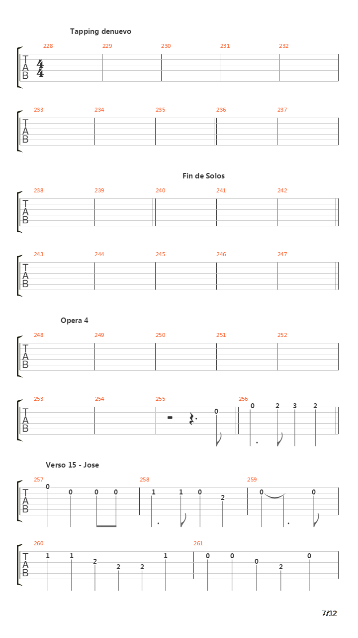 La Cantata Del Diablo Parte 1吉他谱