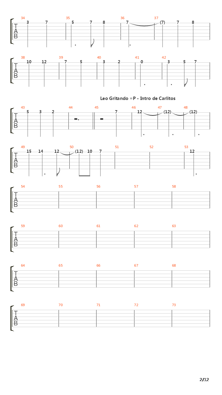 La Cantata Del Diablo Parte 2吉他谱