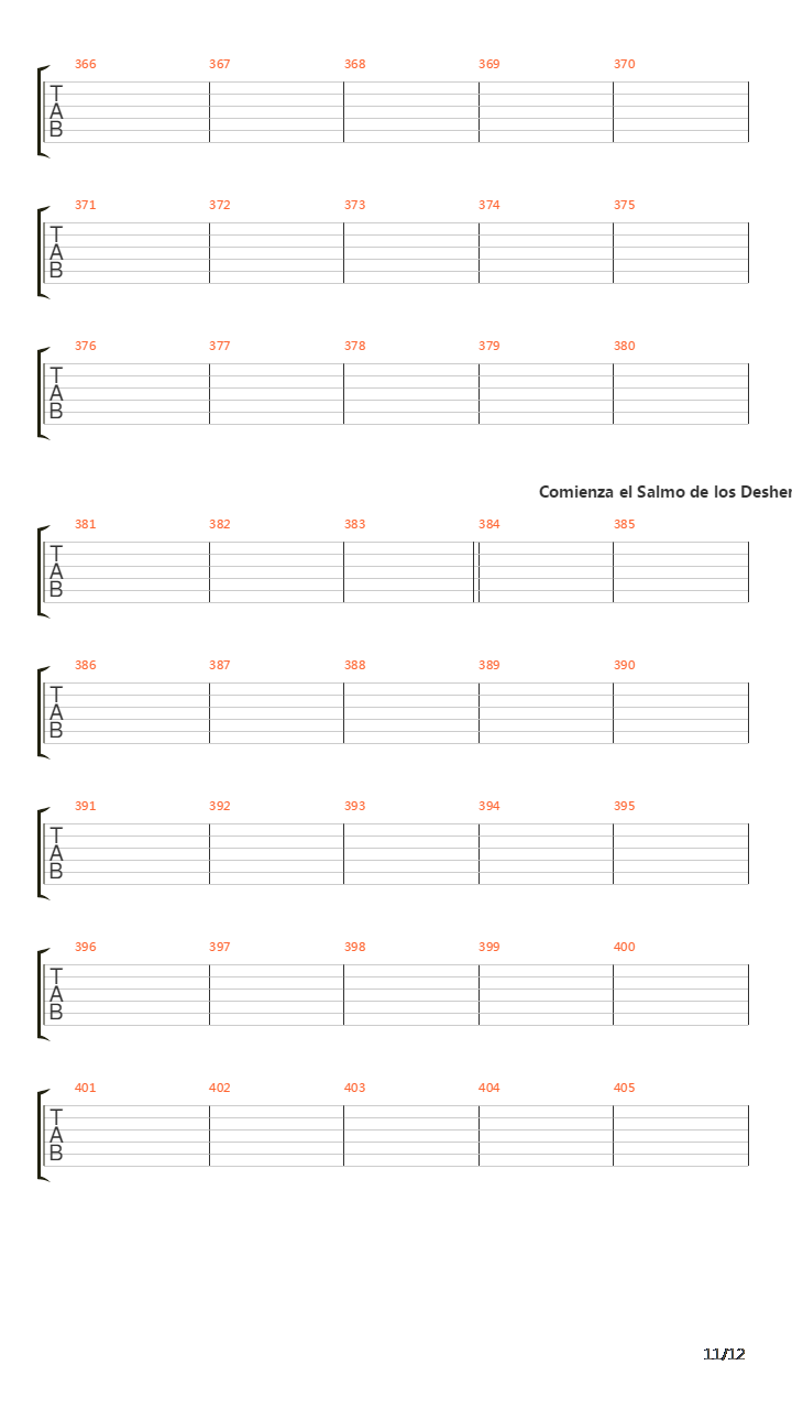 La Cantata Del Diablo Parte 2吉他谱