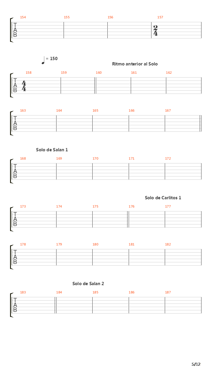 La Cantata Del Diablo Parte 2吉他谱