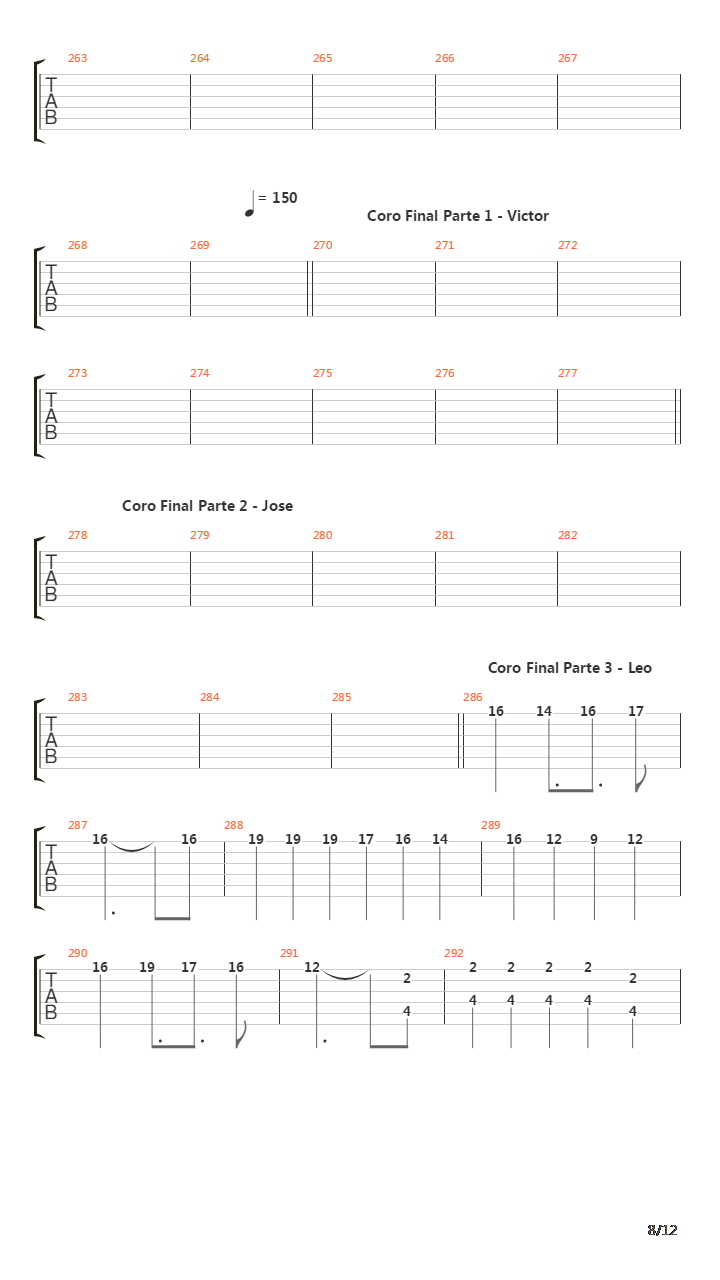 La Cantata Del Diablo Parte 2吉他谱