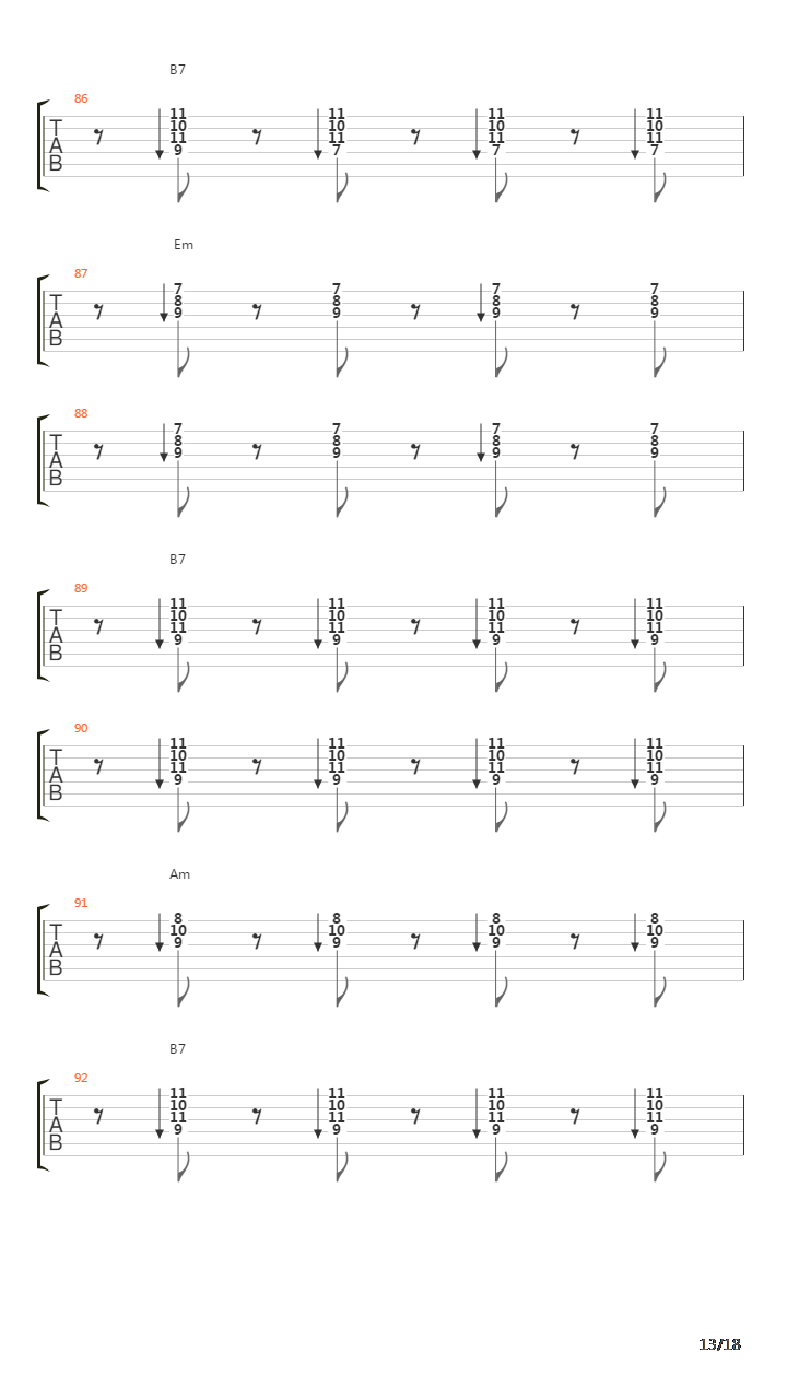 Kumbala吉他谱