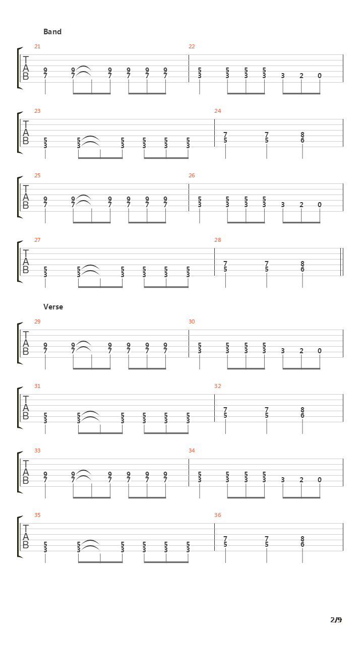 Battle Hymn吉他谱