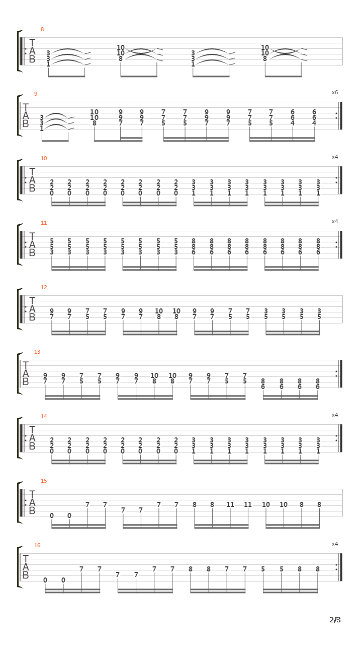 Steel Inferno Ver2吉他谱