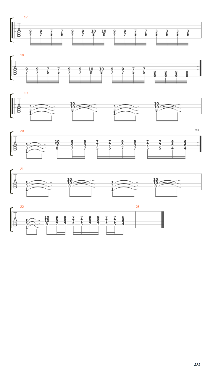 Steel Inferno Ver2吉他谱