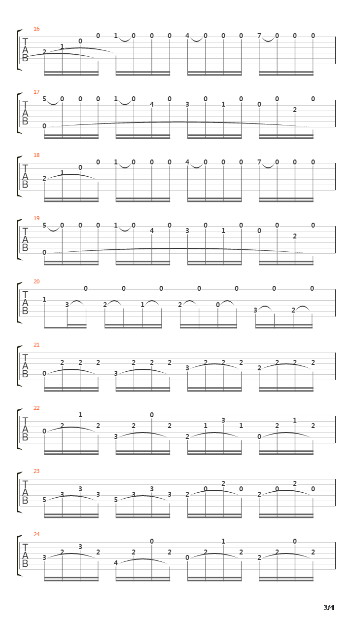 Etude N°7 Opus 60吉他谱