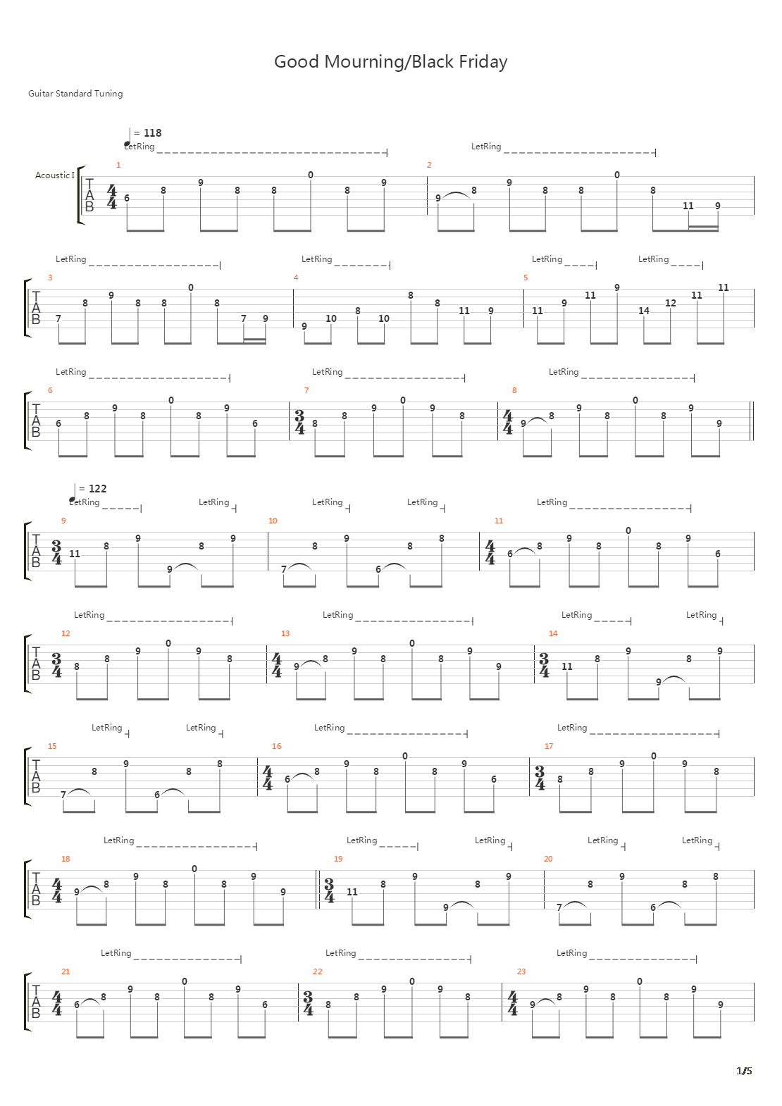 Good MourningBlack Friday吉他谱