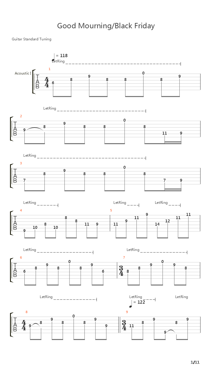 Good MourningBlack Friday吉他谱