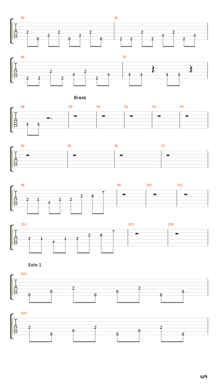 Zeta Reticoli吉他谱