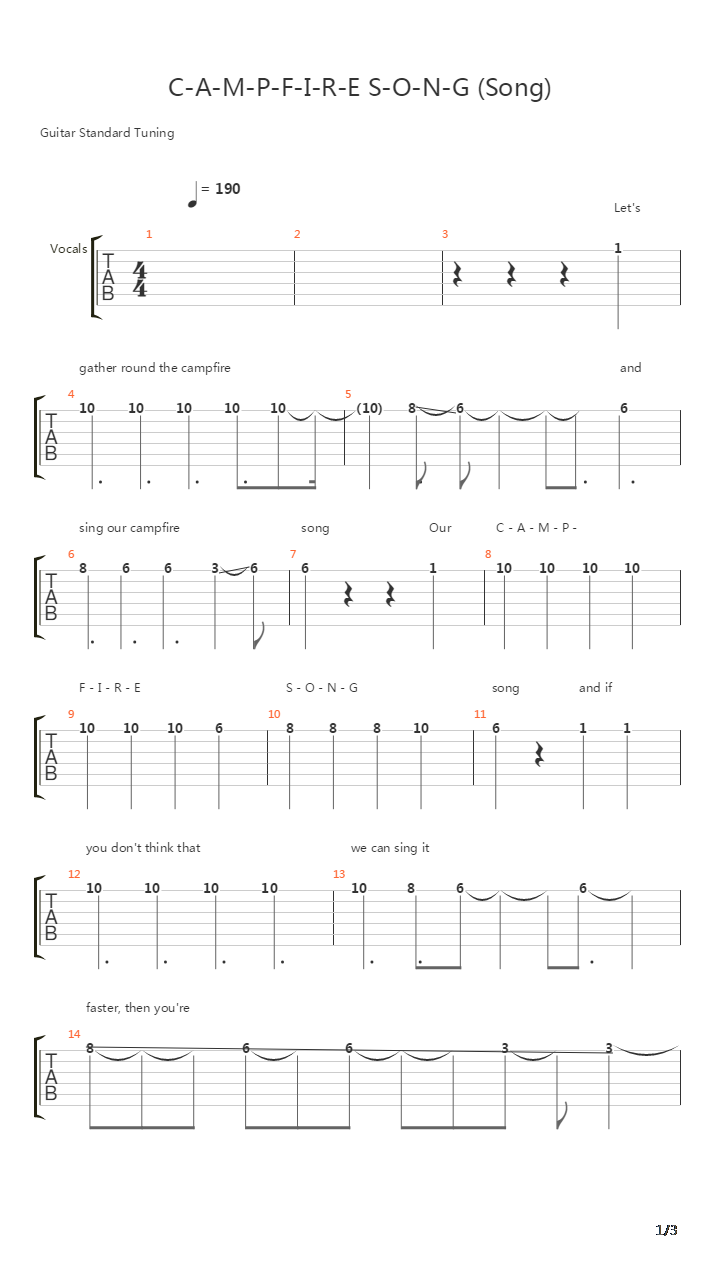 Bunda吉他谱