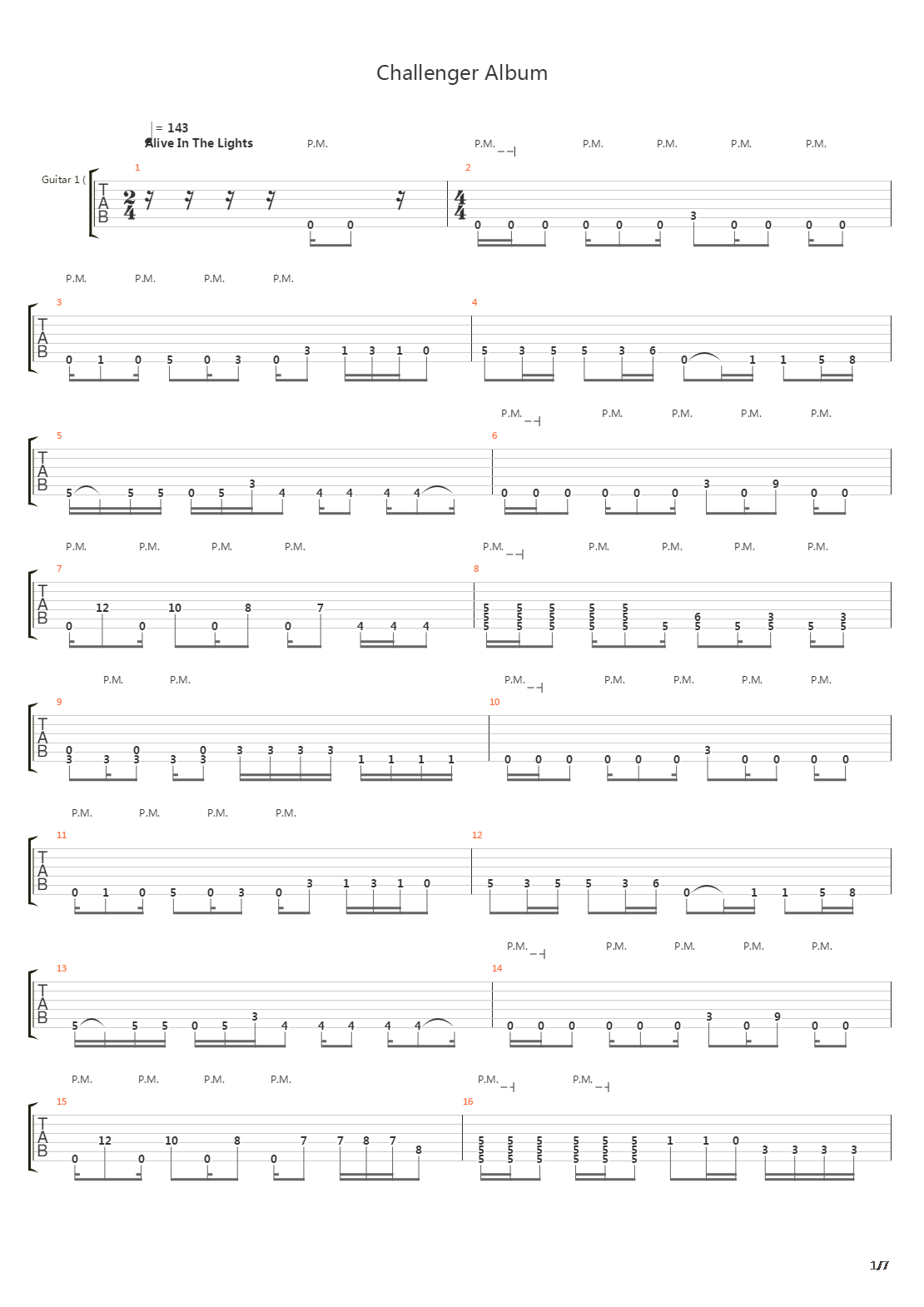 Alive In The Ligts吉他谱