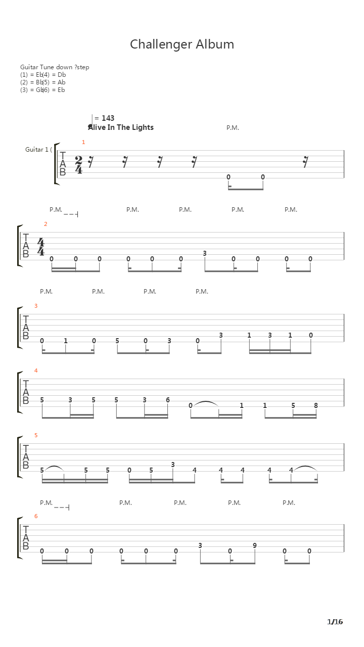 Alive In The Ligts吉他谱