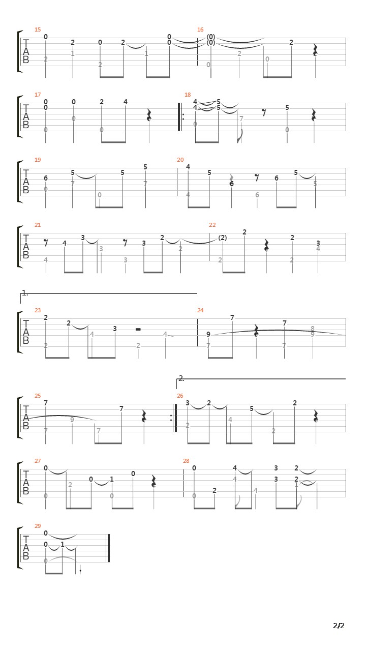 Steel Guitar Rag吉他谱