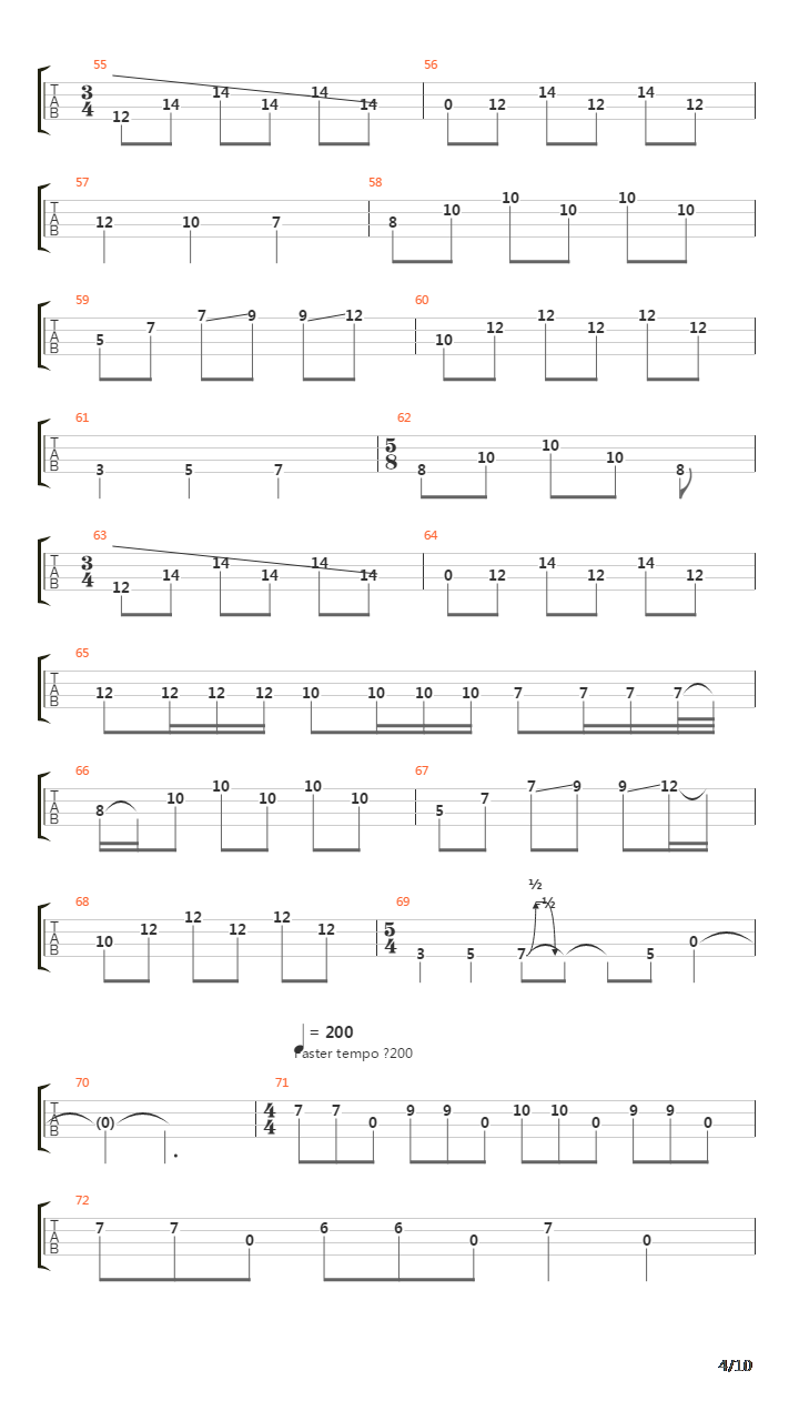 Anesthesia (Pulling Teeth)吉他谱