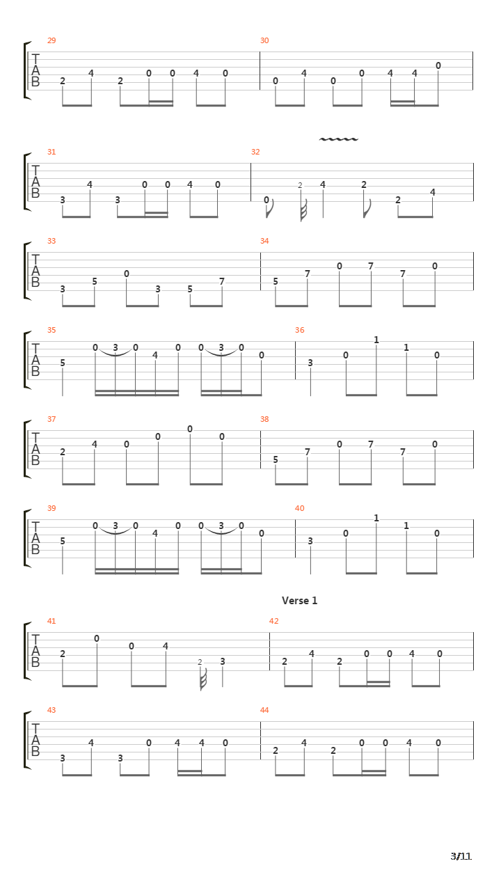 One吉他谱