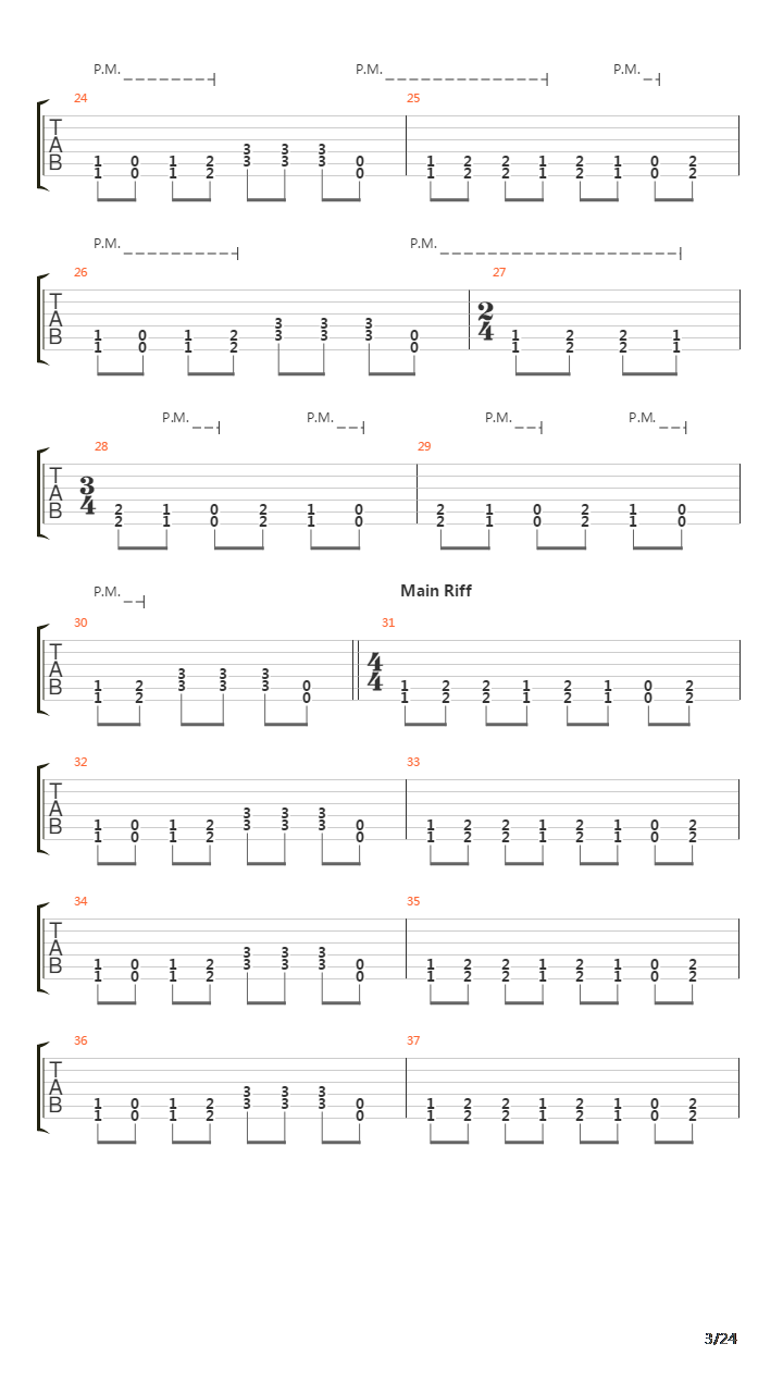 St. Anger吉他谱