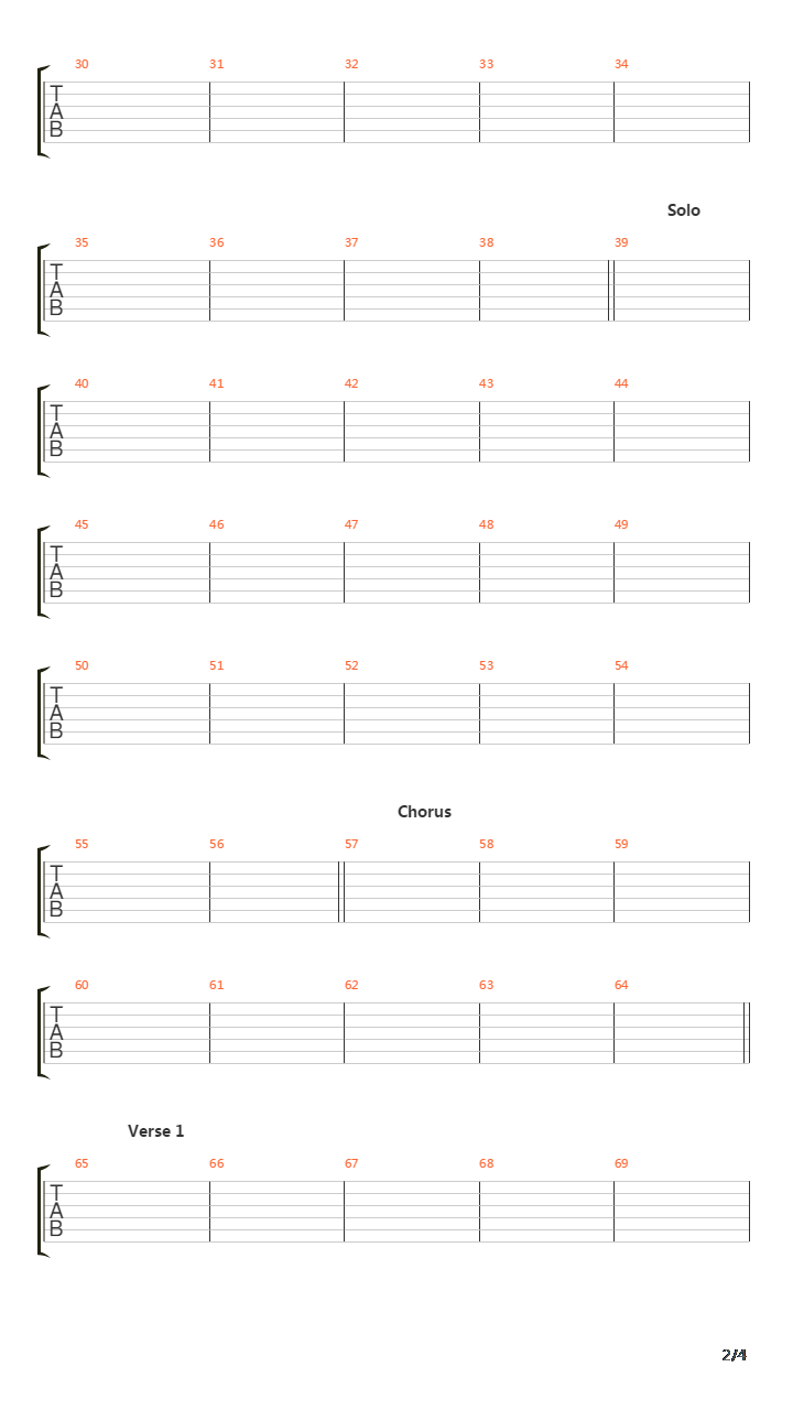 For Whom The Bell Tolls吉他谱