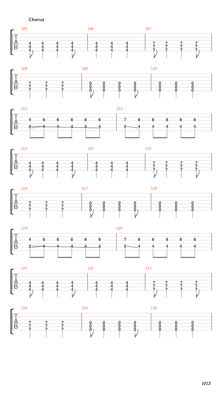 Gone (Version Easy)吉他谱