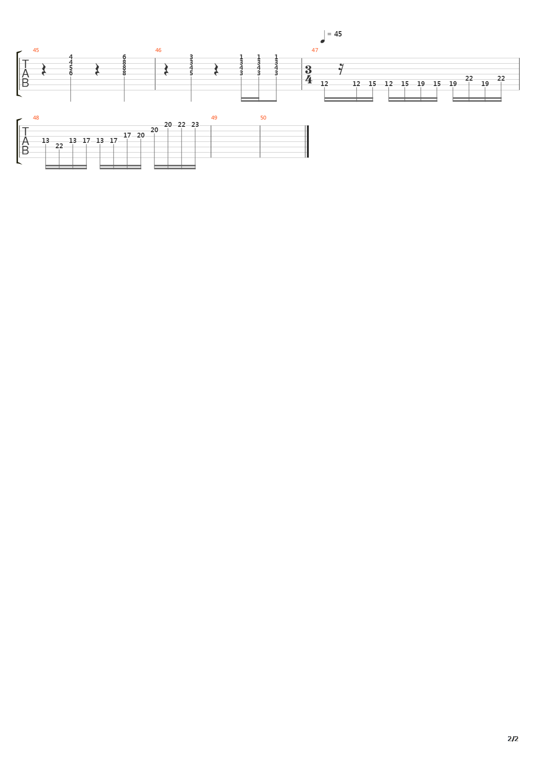 Exogenesis Pt 2 Cross Pollination吉他谱