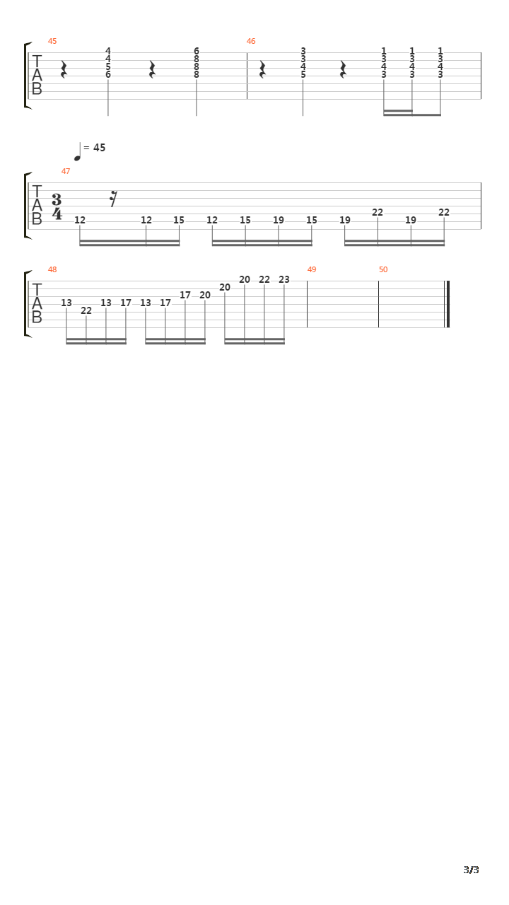 Exogenesis Pt 2 Cross Pollination吉他谱