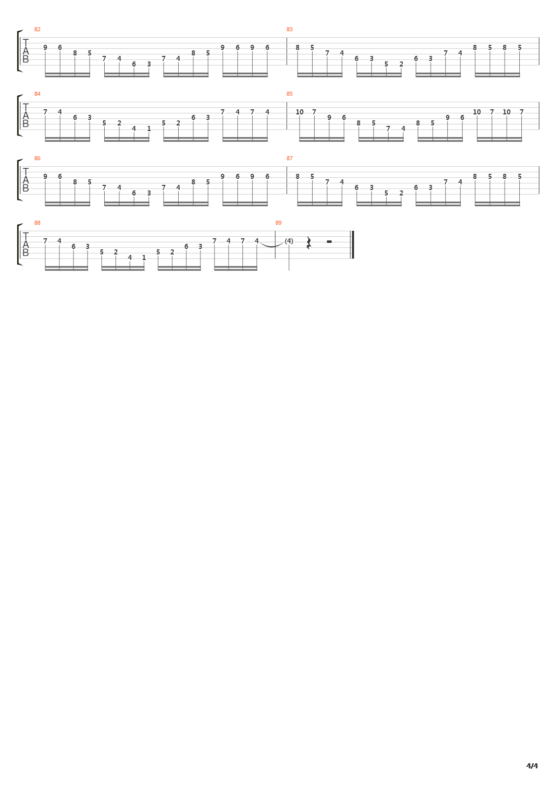 Sunburn吉他谱