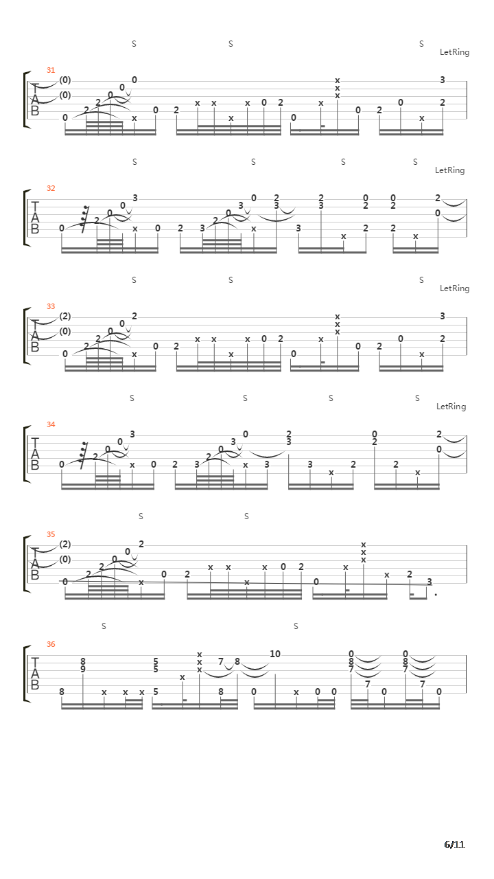 The 2nd Law吉他谱