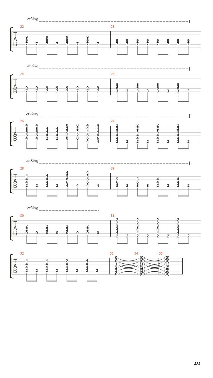 7-Cancer吉他谱