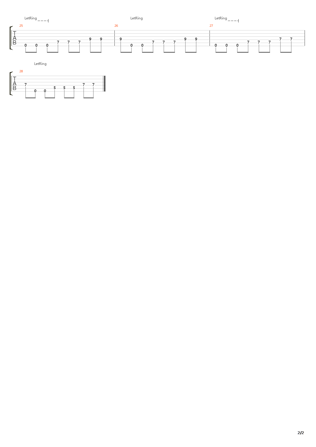 Pane吉他谱