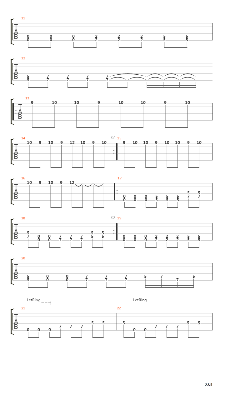 Pane吉他谱