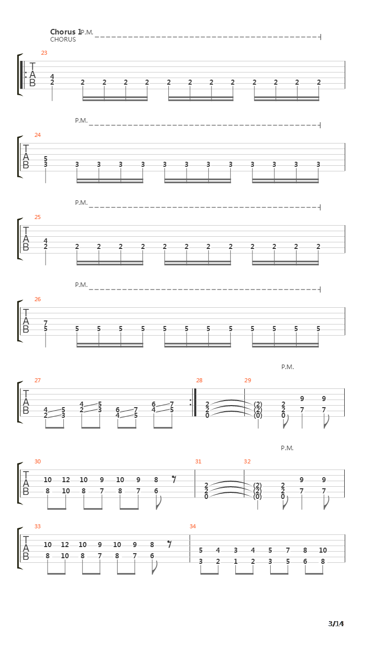 Song 1吉他谱