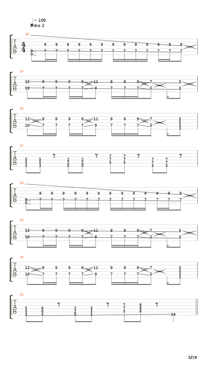 Song 12吉他谱