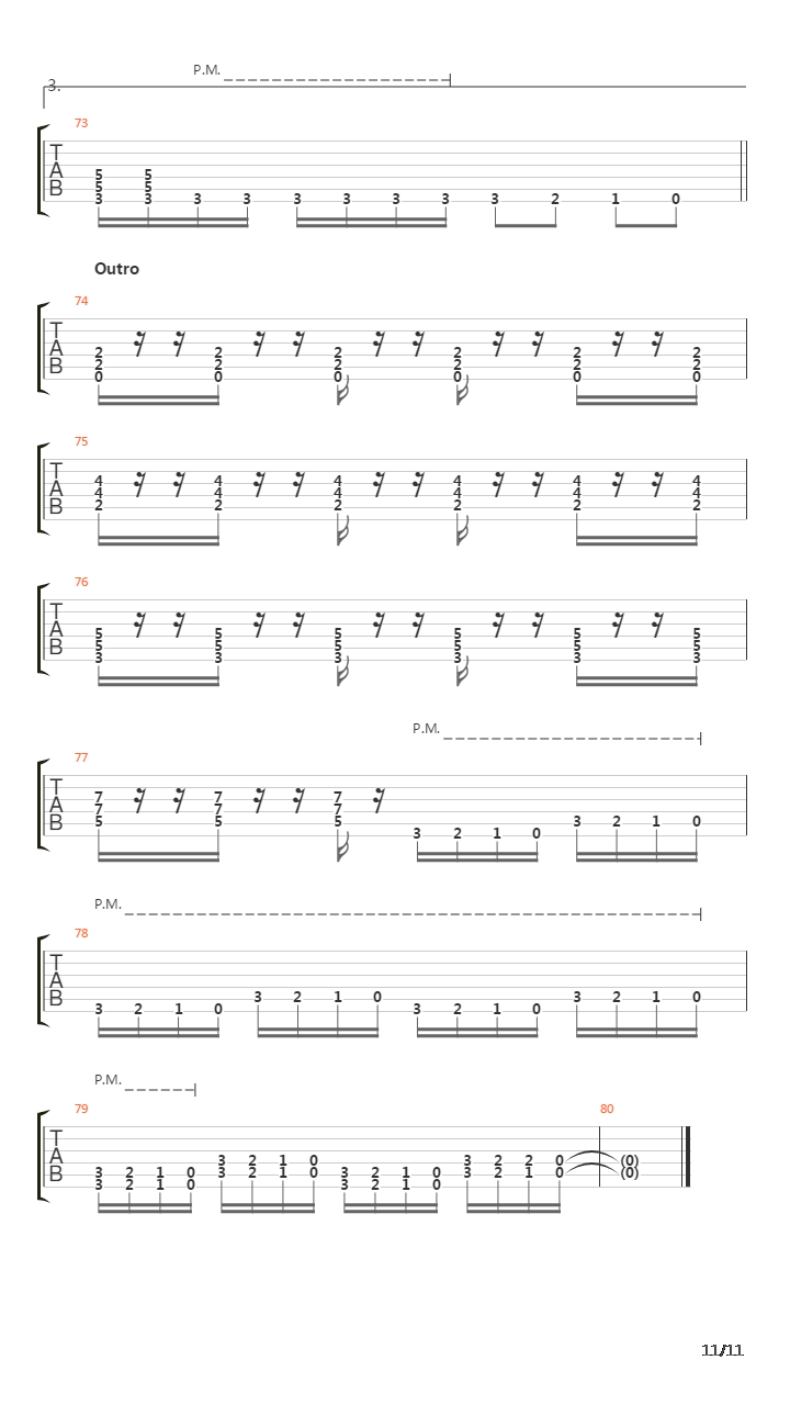 Song 3吉他谱