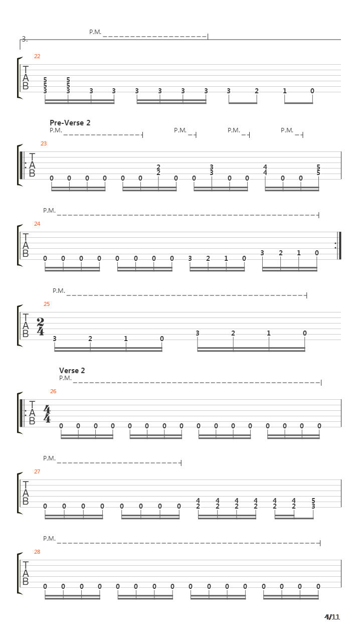 Song 3吉他谱