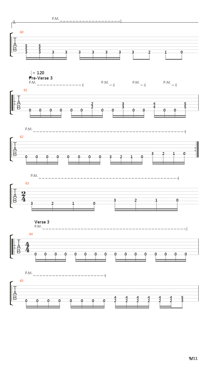 Song 3吉他谱