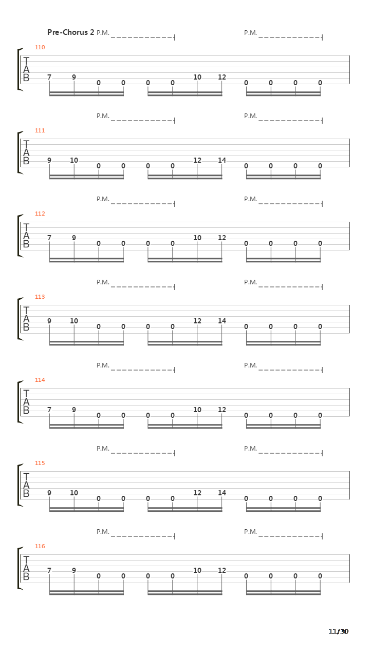 Song 30吉他谱