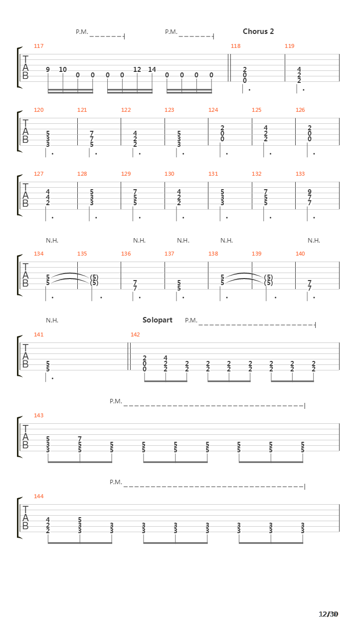 Song 30吉他谱