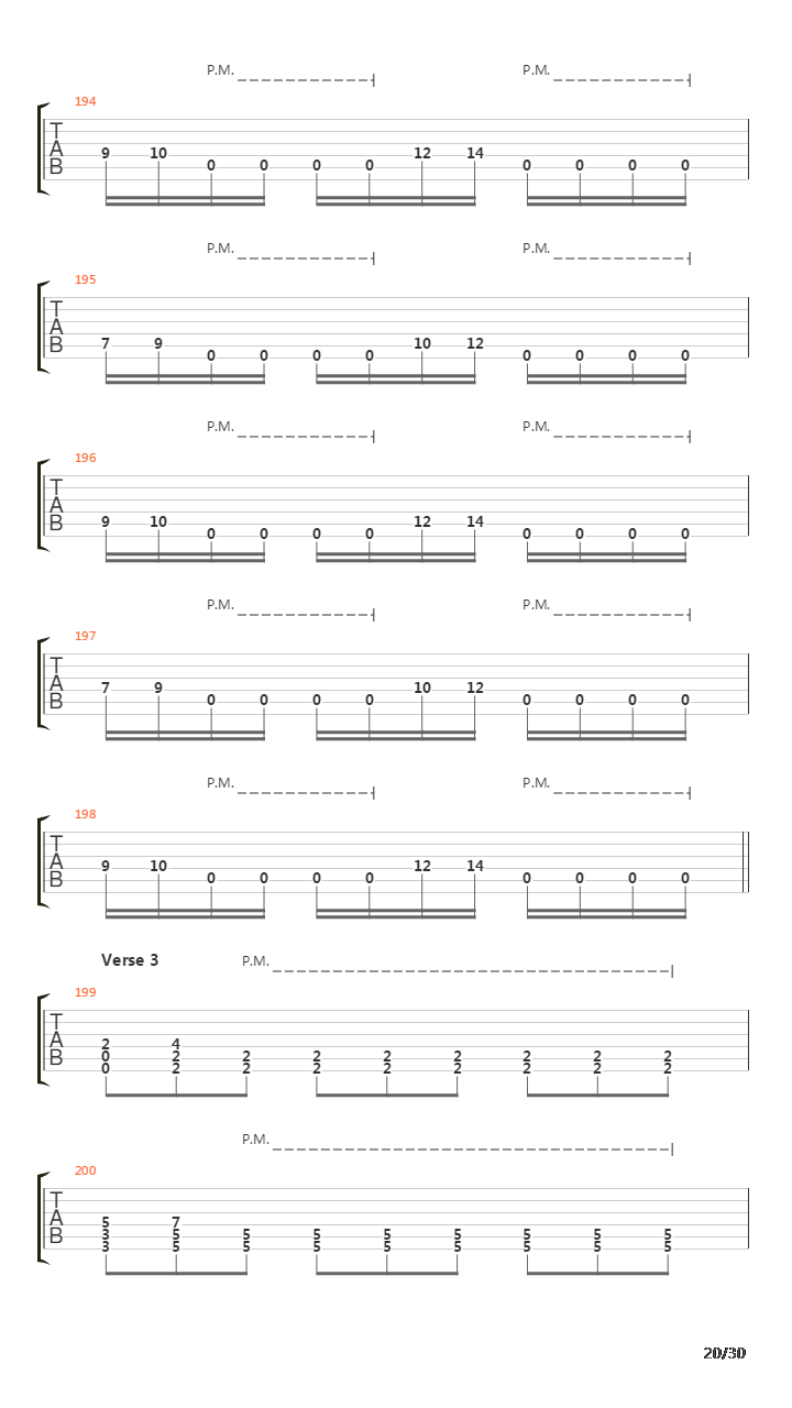 Song 30吉他谱