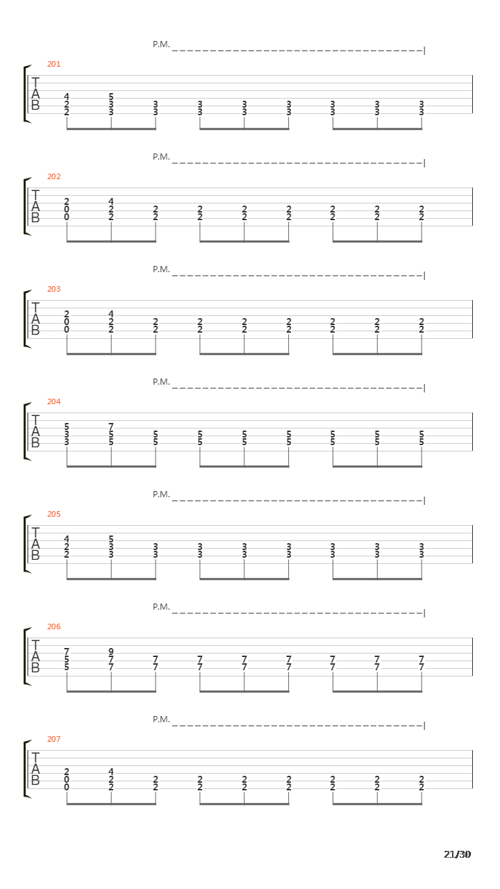 Song 30吉他谱